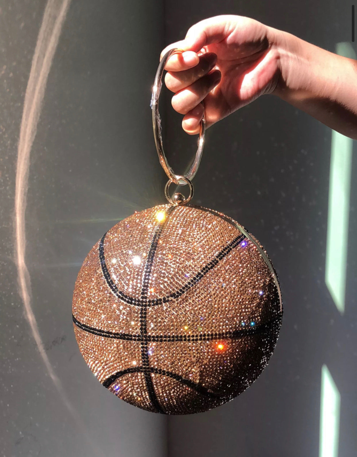 Rhinestone basketball purse - Miracle Shoetique